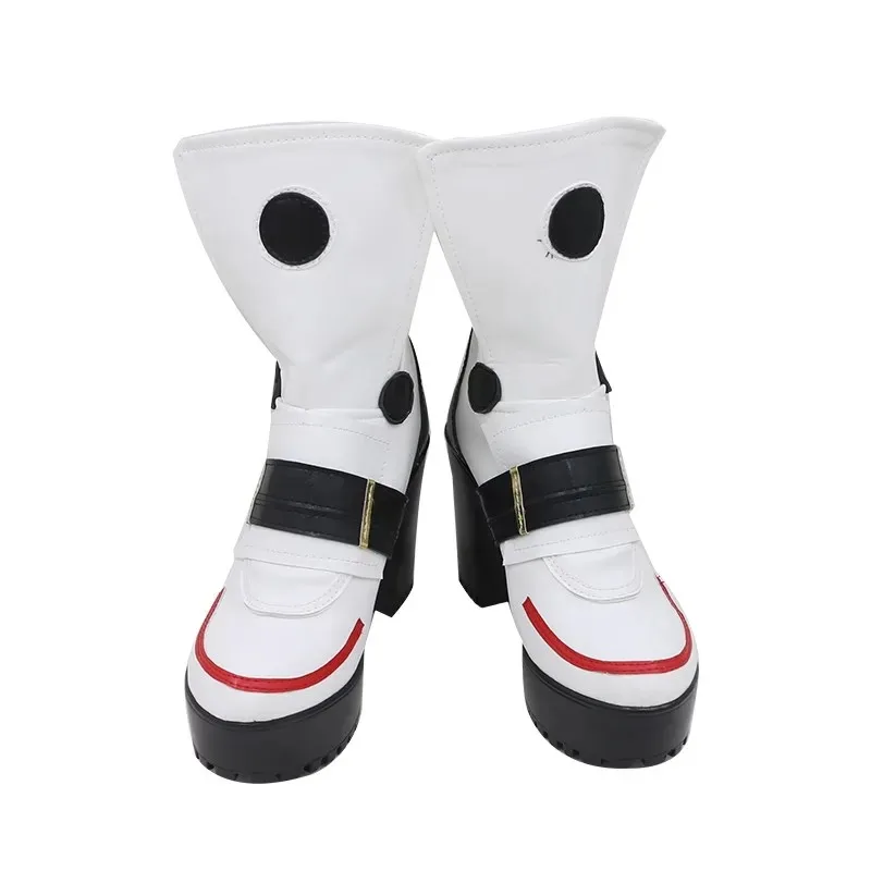 أحذية كوسبلاي لعبة Zenless Zone Zero Cesar King كعب عالي أنيمي الهالوين الأبيض بولي Leather الجلود كوس لعب الأدوار الأحذية ty'4