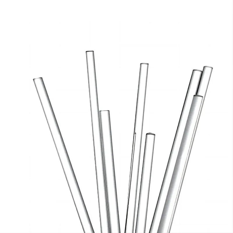 10pcs Lab Borosilicate Glass Stirring Rods Solid Round Head Transparent Stirrer High Temperature Resistant for Chemistry Lab