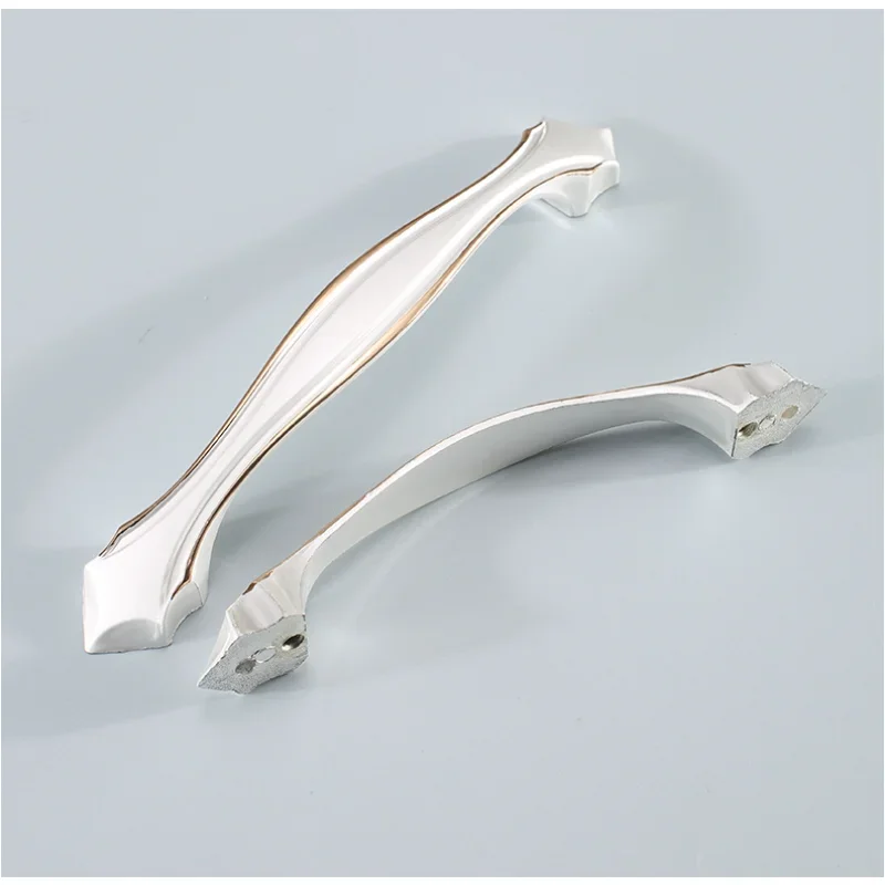 Zinc Alloy White Cabinet Handles European Drawer Knobs Kitchen Cupboard Door Pulls Furniture Handle Cabinet Hardware