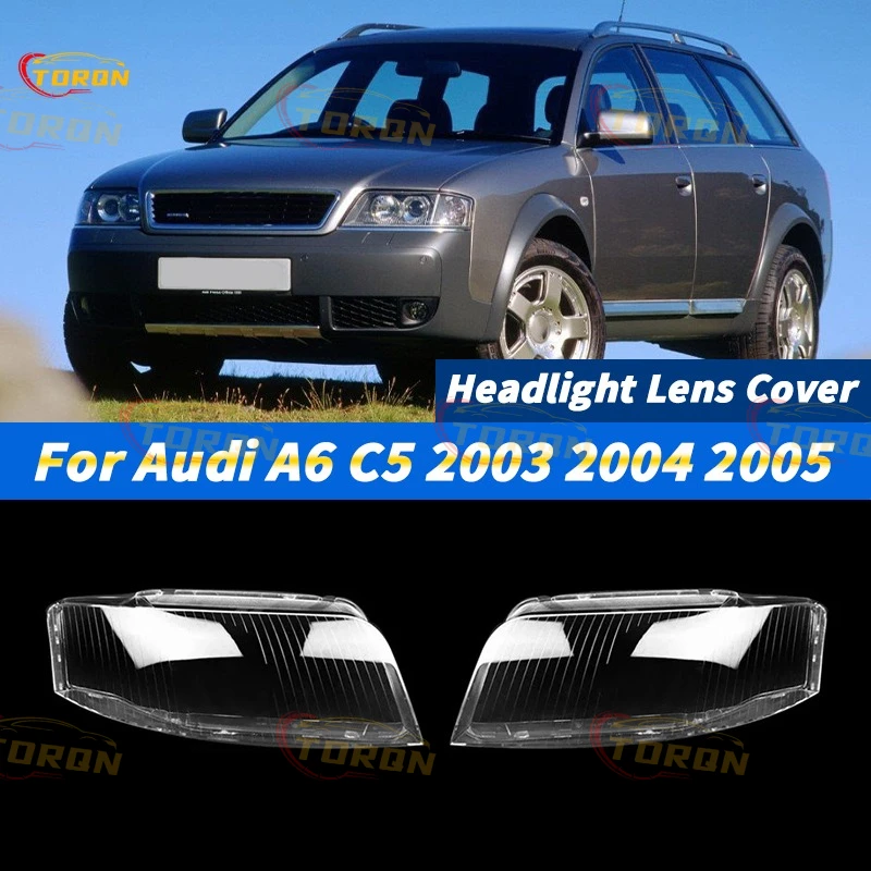 

For Audi A6 C5 2003 2004 2005 Car Headlight Lens Cover dust cover for headlights car accessories automobil parts accessori