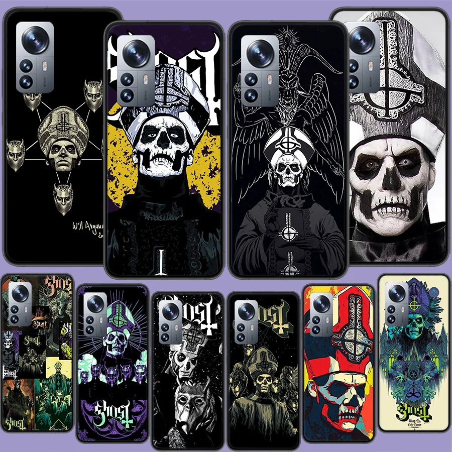 Ghost Papa Emeritus Phone Case For Xiaomi Poco X3 NFC X4 GT M3 M4 M5 M5S X6 X5 F6 Pro F5 F4 Mi F3 F2 F1 Cover TPU Capa Coque Cle