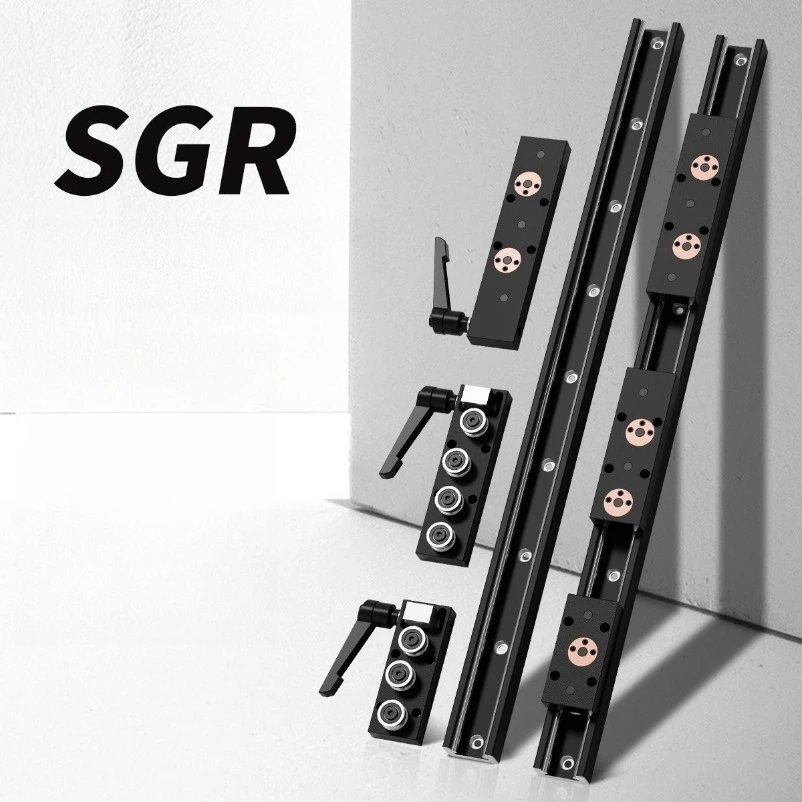 Blackening Built-in dual-axis linear guide SGR15N 38mm Width guide Length 500mm 600 800mm 1000 1500mm SGB15N CNC Woodworking