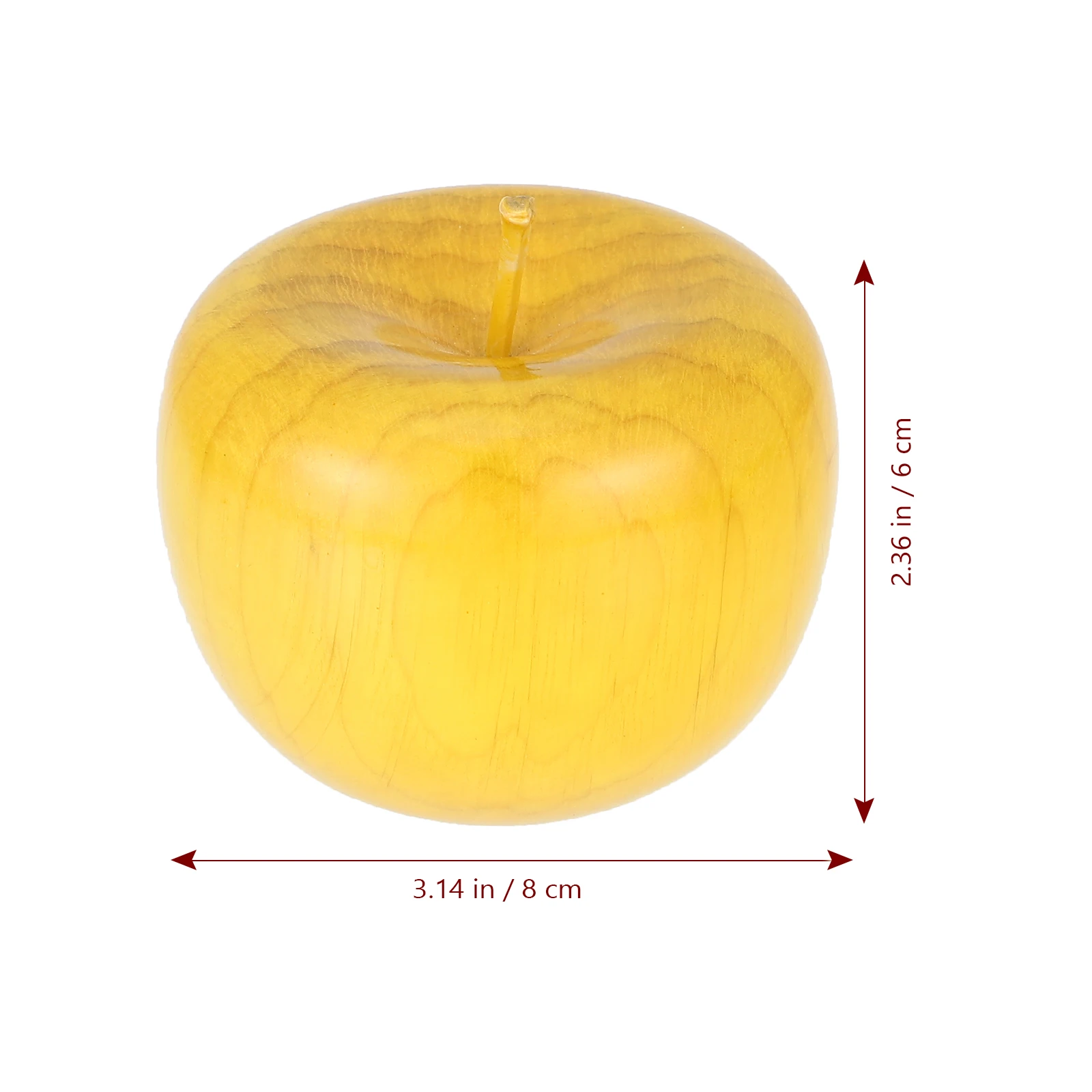 

1pcs Christmas Eve Mascot Red Sandalwood Craft Desktop Ornament Decor For Home Office Bar Simulated Fruit Xmas Gift Craft
