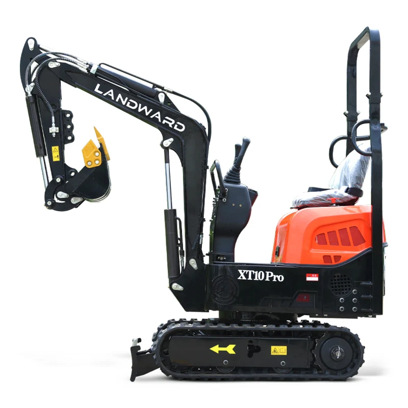 High Quality Upgraded Mini Excavator 1 Ton Orchard Garden Building Construction Small Trencher Excavator 1000kg Price Customized