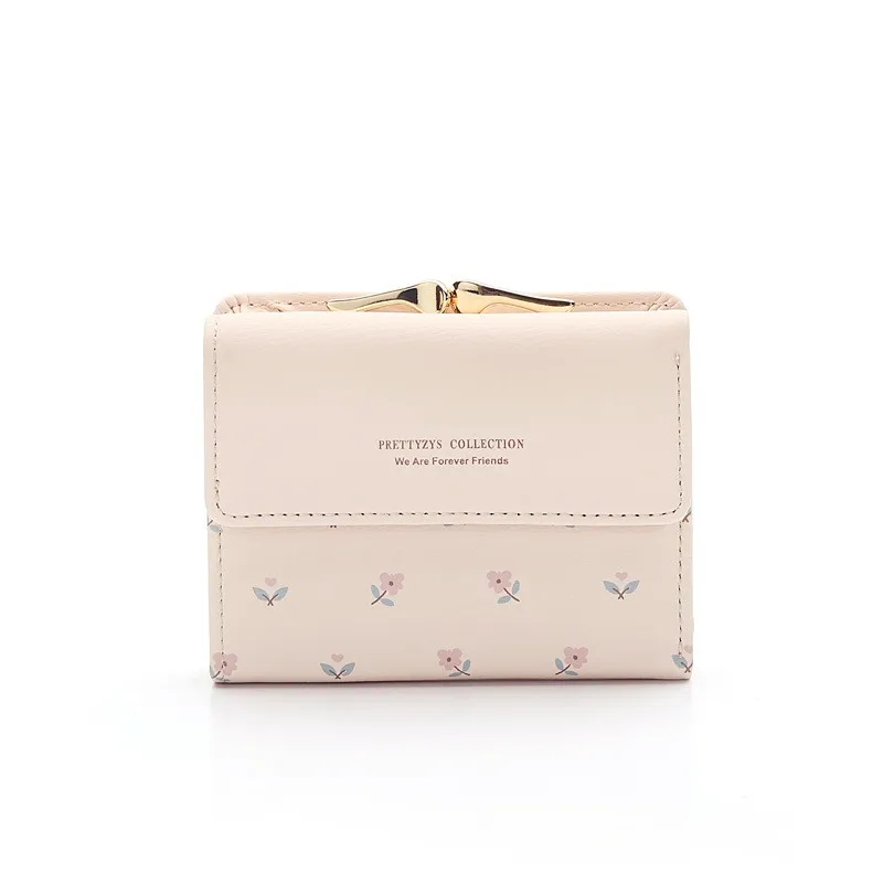 Women Wallets and Purses PU Leather Money Bag Female Short Hasp Purse Small Coin Card Holders Cute Girls Clutch New Women Wallet