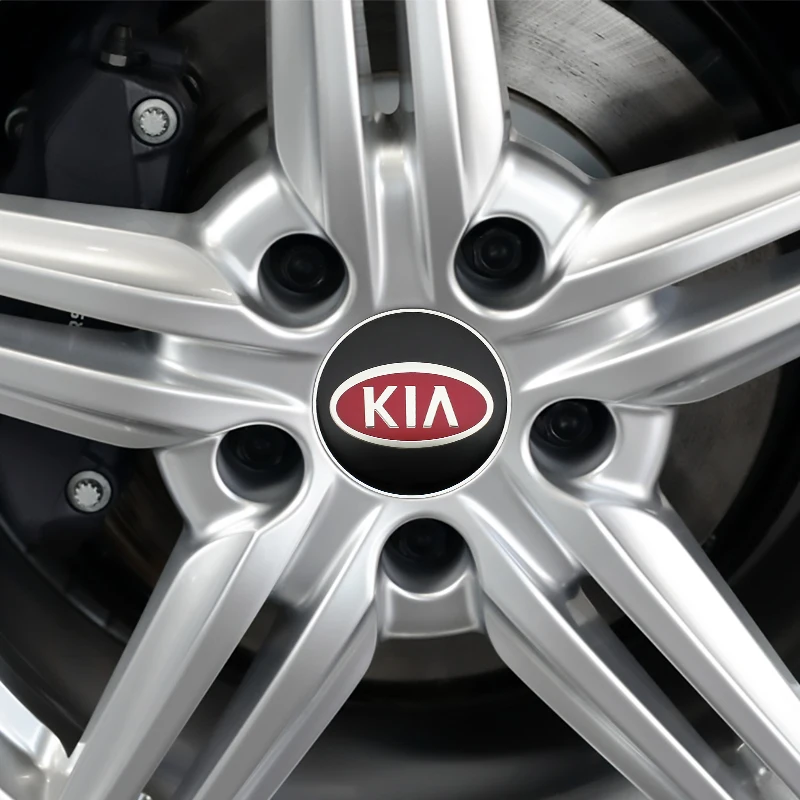 4Pcs 56/65mm Car Badge Emblem Car Wheel Center Hub Caps Stickers For Kia Rio Ceed Sportage 3 5 K2 K3 K5 Sorento Soul Accessories