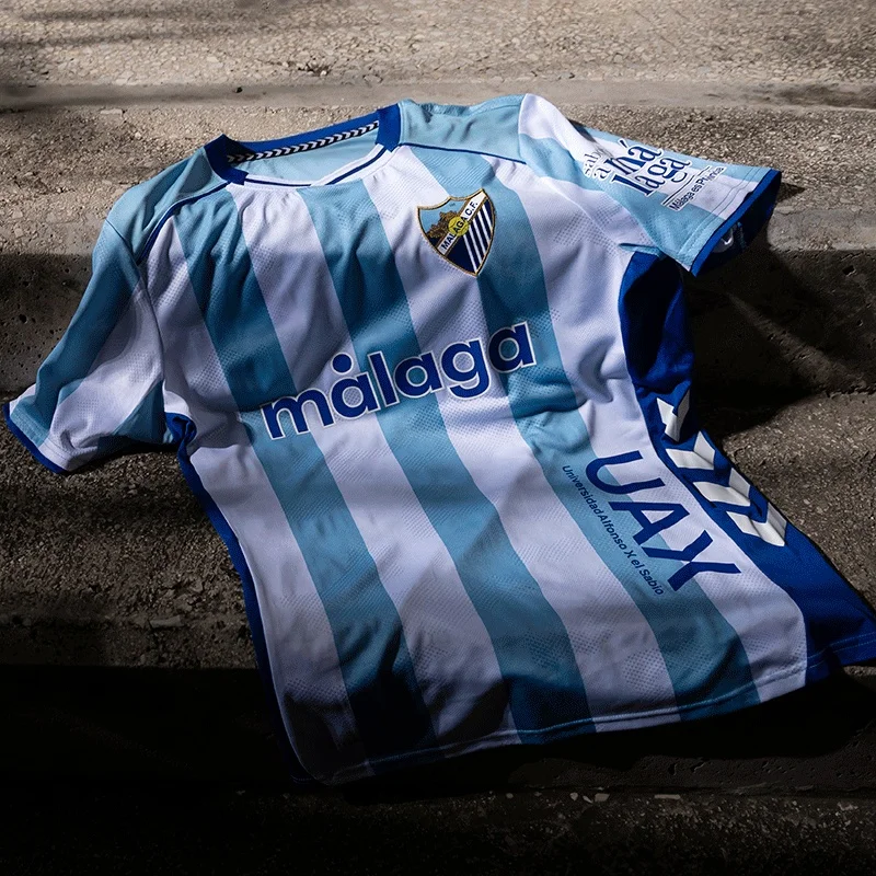 2026 Topseller Málaga Fußballtrikot Herren Damen Sommer Sport Übergroßes T-Shirt Atmungsaktiv Schnelltrocknend Streetwear Kleidung – Detail 4