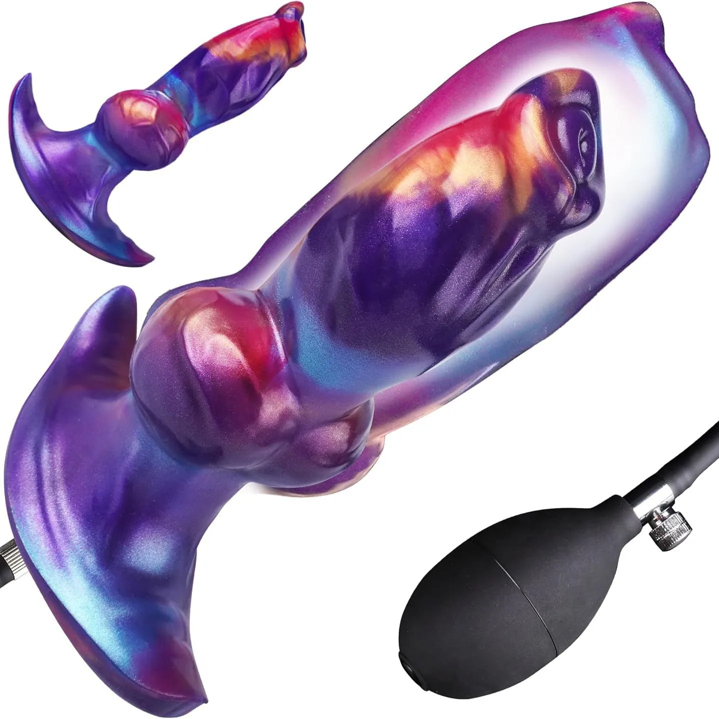 New Huge Inflatable Butt Plug Huge Anal Dildo Silicone Sex Toys Women Men Anal Extender Prostate Massage G-spot Stimulation 