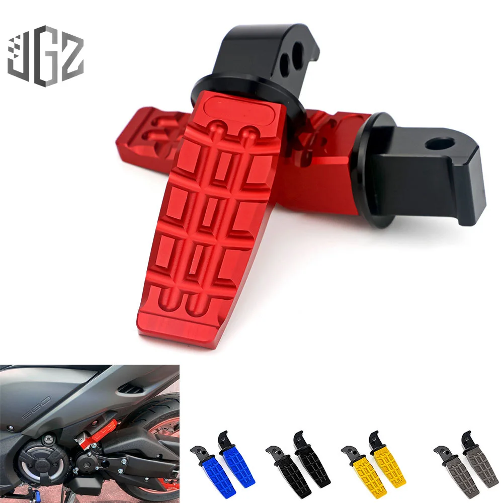 Motorcycle CNC Rear Passenger Foot Pegs Pedal Steps Footrest for YAMAHA TMAX TechMax 560 2019 - 2021 500 530 DX SX 2012- 2021