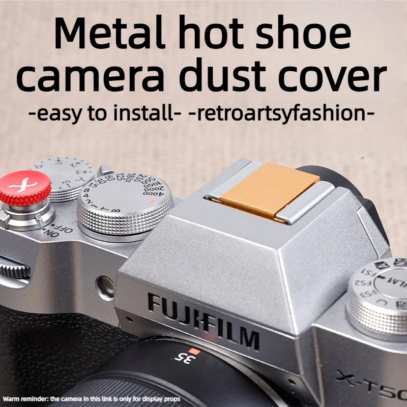 Aluminiumlegierung Kamera-Blitzschuhabdeckung Kompatibel mit Fujifilm Spiegellosen Kameras XS20, XT50, XT5, XT30 Blitzschuh-Staubschutz Zubehör