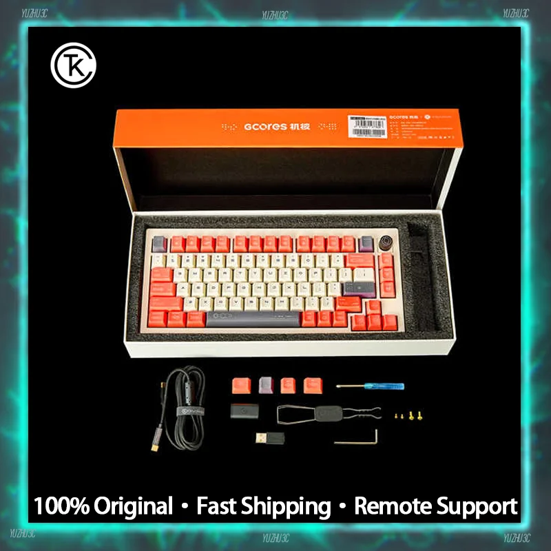 

Механическая клавиатура Keychronx Gcores V1 Max BT 2,4G, беспроводная, 1 кГц, частота заката, Dyanmic RGB, поддержка переключателя QMK VIA с возможностью горячей замены