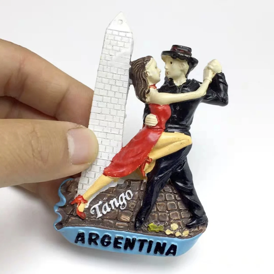 South America Argentina Tango Chile Brazil 3D Fridge Magnets Tourism Souvenir Refrigerator Sticker Handicraft Gift Decoration