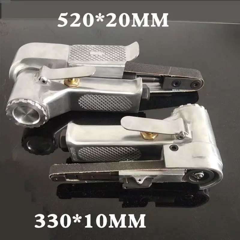 Air Angle Grinding Sanding Machine with Sanding Belts 330*10mm 520*20mm for Air Compressor Sanding Tool Mini Air Belt Sander