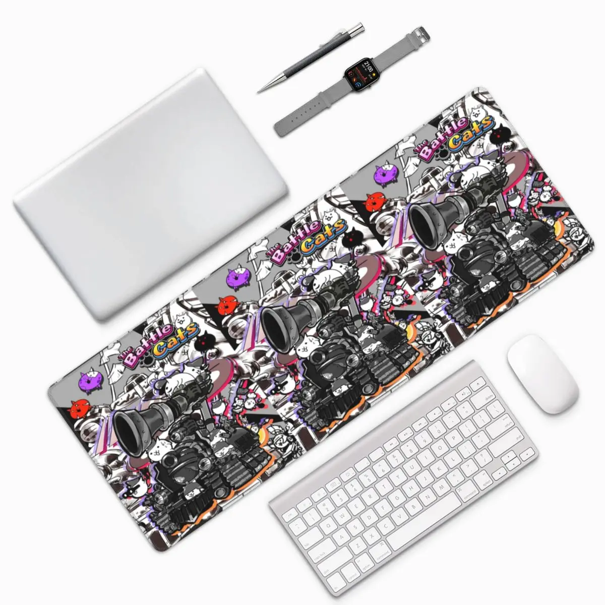 Battle Cats Siege Engine Large Mouse Pad Computer Keyboard Mouse Mat Gamer PC Laptop Desk Mat Office Accessories Table Mats