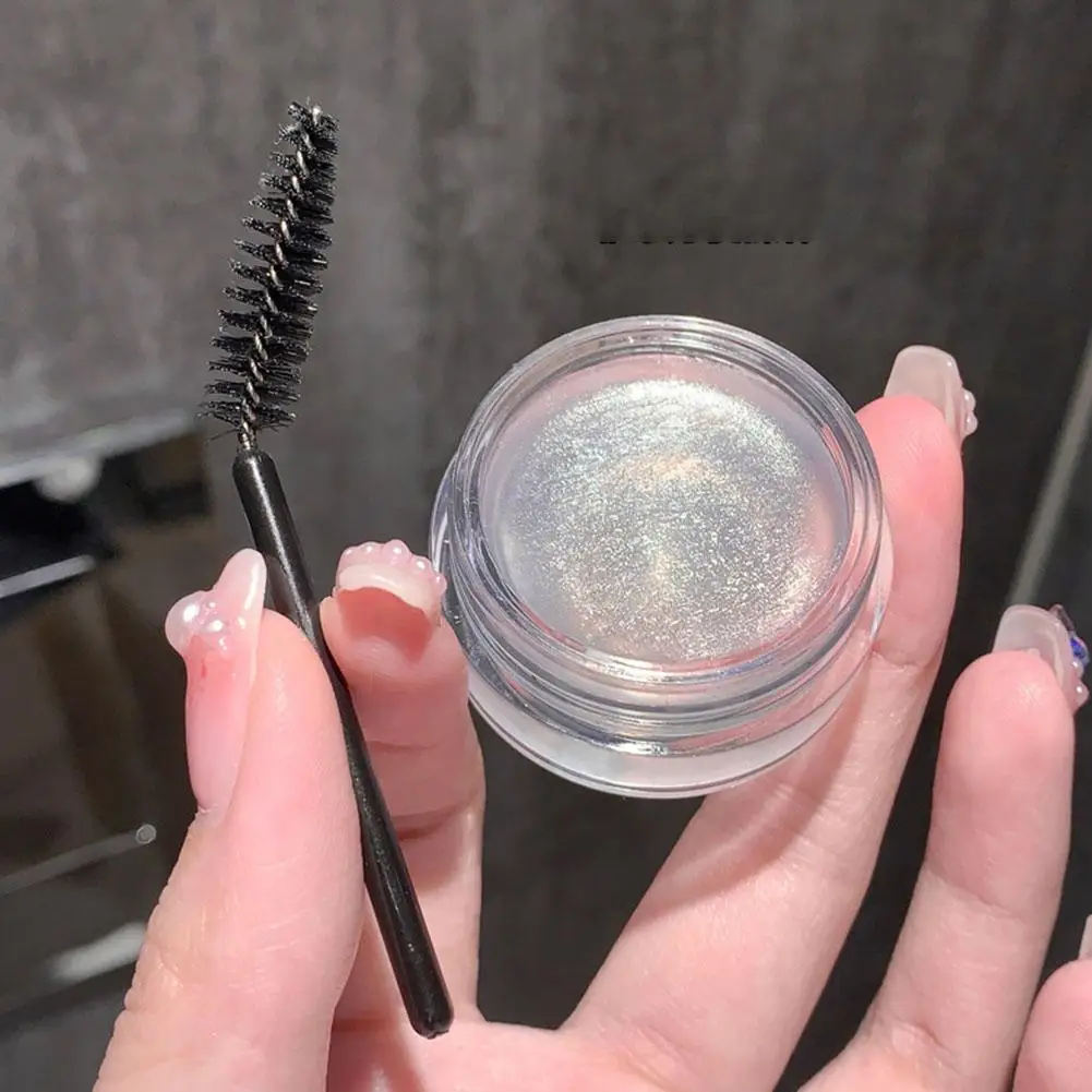 Dauerhafte transparente Pomade Augenbrauen Styling Seife Brauen Gel Wachs Fixierer mit Pinsel für Frauen Augenbrauen Kosmetik bilden Augenbrauen k2f0