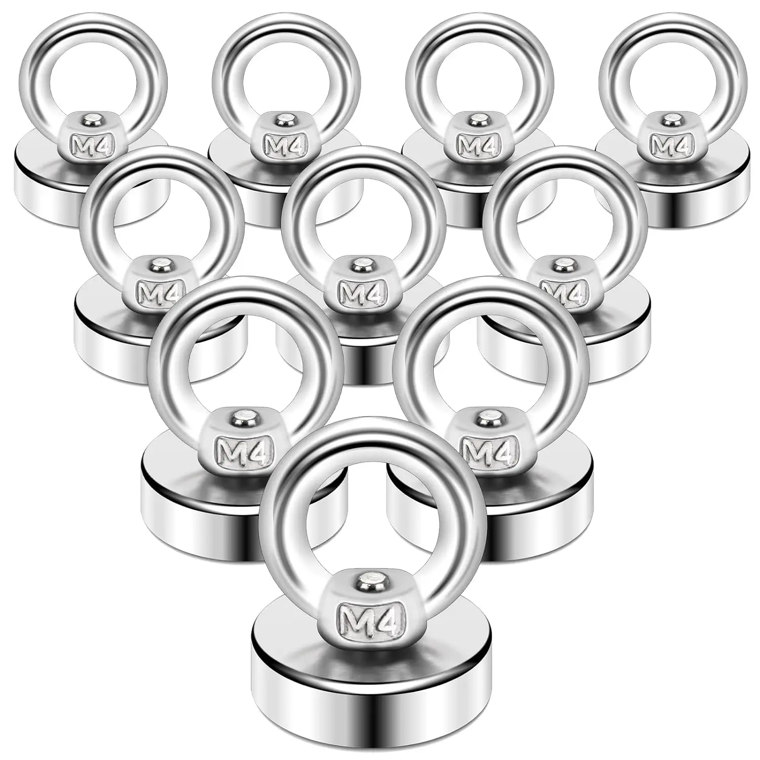 Magnetic Hooks,Heavy Duty Rare Earth Neodymium Magnet Hooks with Countersunk Hole Eyebolt for Home, Kitchen, Workplace