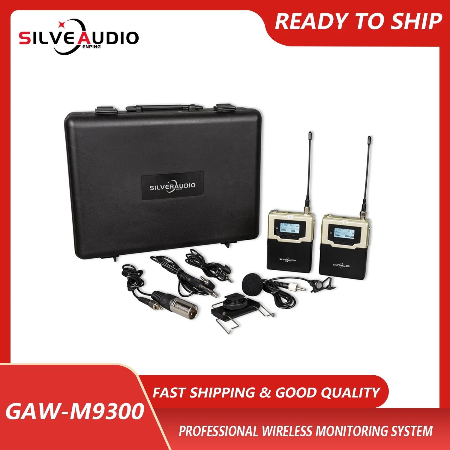 GAW-M9300 Sân Khấu Chuyên Nghiệp Không Dây Màn Hình Trong Tai Màn Hình Hiệu Suất Hệ Thống Màn Hình Tai Nghe Nhét Tai