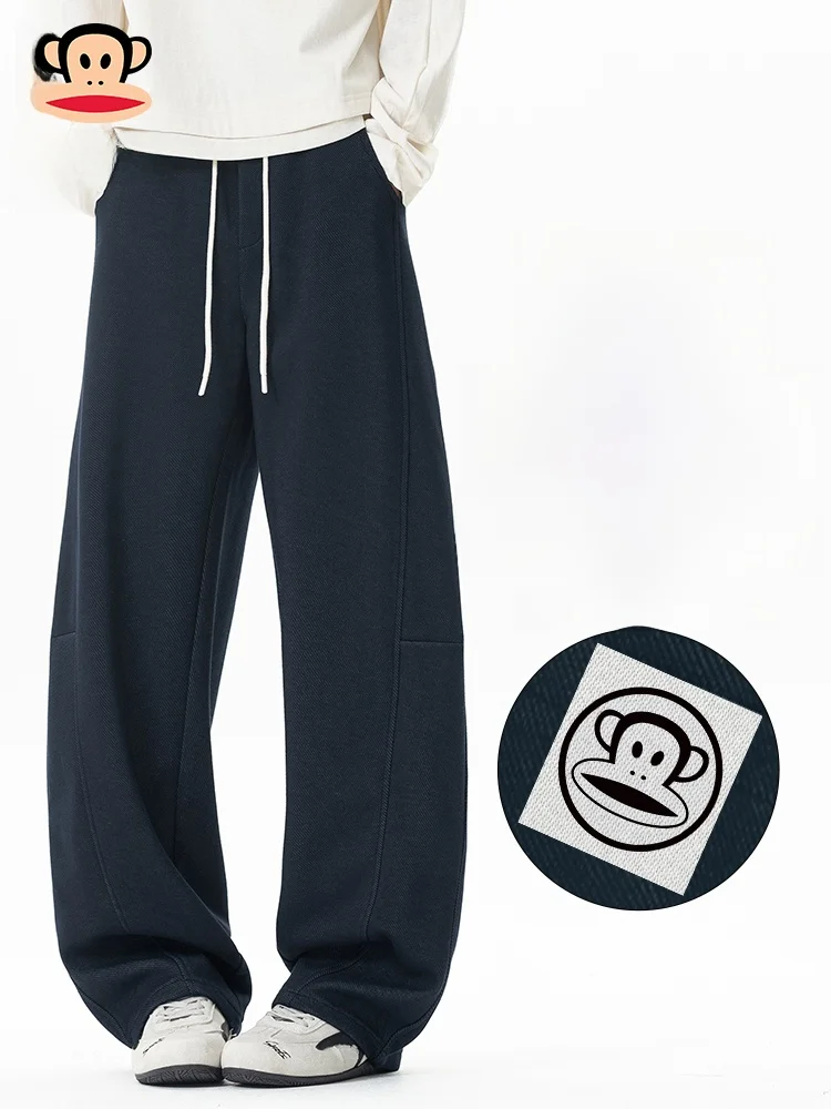 

Удобные свободные спортивные брюки PaulFrank с прямым кроем, в американском стиле, с дизайнерским акцентом на детали, повседневные, мужские, осенние, длинные