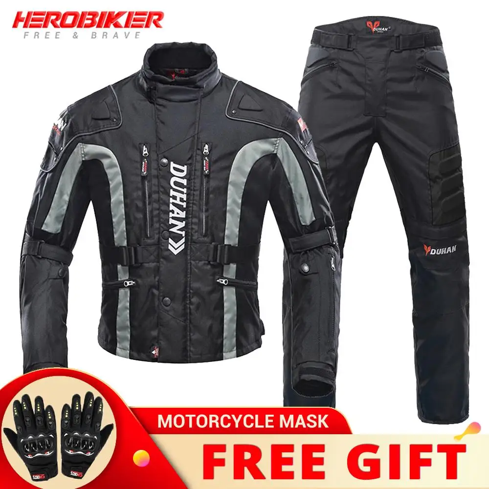 

Motorcycle Jacket Suit Waterproof Motorbike Jackets Moto Cycling Jackets Suit Keep Warm Liner Motocross Jacket Riding Suit Men