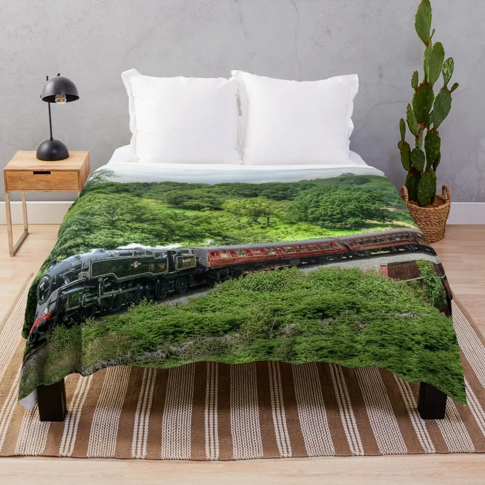 

North Yorkshire Moors Railway Throw Blanket Compact Warm Blanket for Car Road Trip