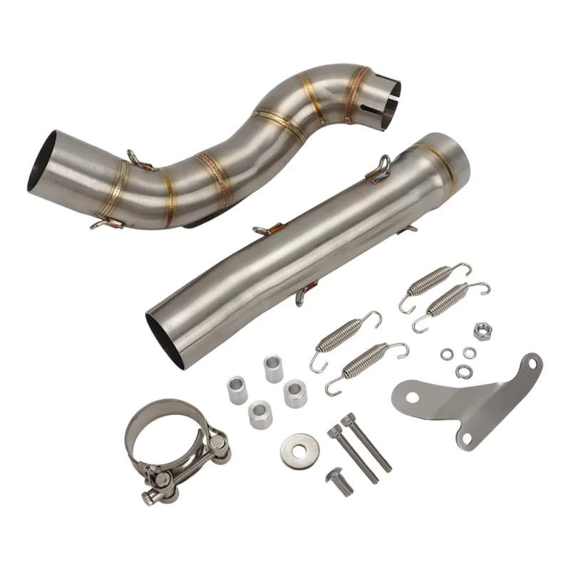 51mm Slip-on Motorrad-Auspuff mit Schalldämpfer und Hochpositionierter Mittelrohrverbindung für Yamaha Tenere 700 2019-2024 2025 T7 T700 XTZ 690