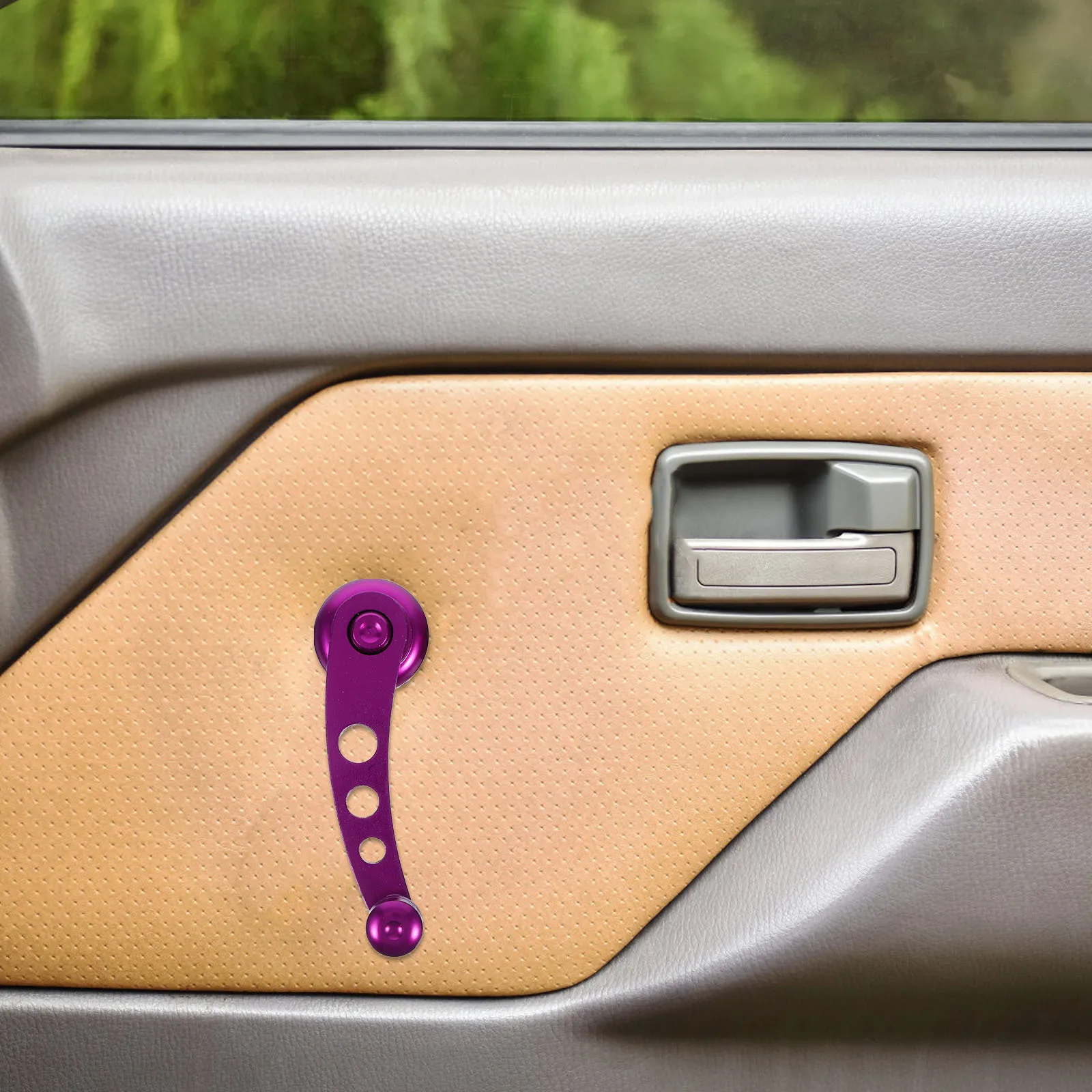 

1Set Car Window Shake Handle Aluminum Universal Doors Crank Handles Left Right Includes Mounting Hardware Retainer Clip