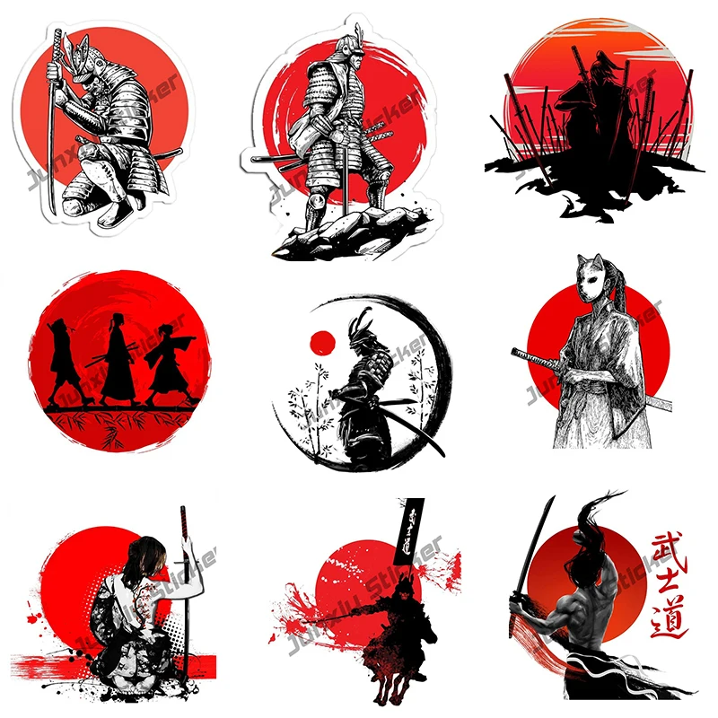 

Car Stickers Creative For Samurai Warrior Decals Anti Scratch Sticker Sunscreen Decor Camper Windows Decal Car Accessories