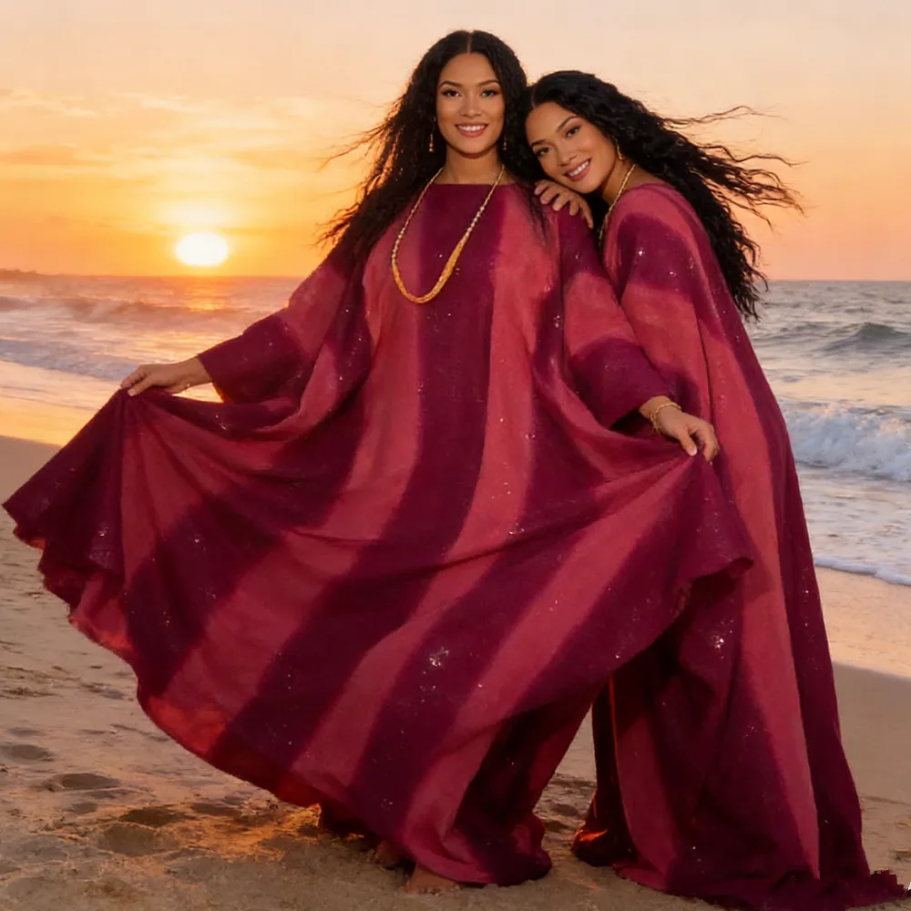 

2026 Satin African Dresses for Women Shimmer Hijab Dress Muslim Loose Boubou Robe Ankara Dashiki Africa Clothing Kaftan Abayas