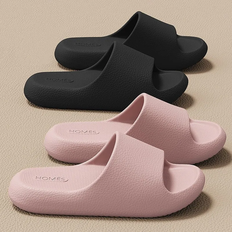 

New Men's Slippers EVA Soft Thick Sole Concise Non-Slip Shower Shoe Summer Fashion Slipper Women's Slides Couples Beach Sandals
