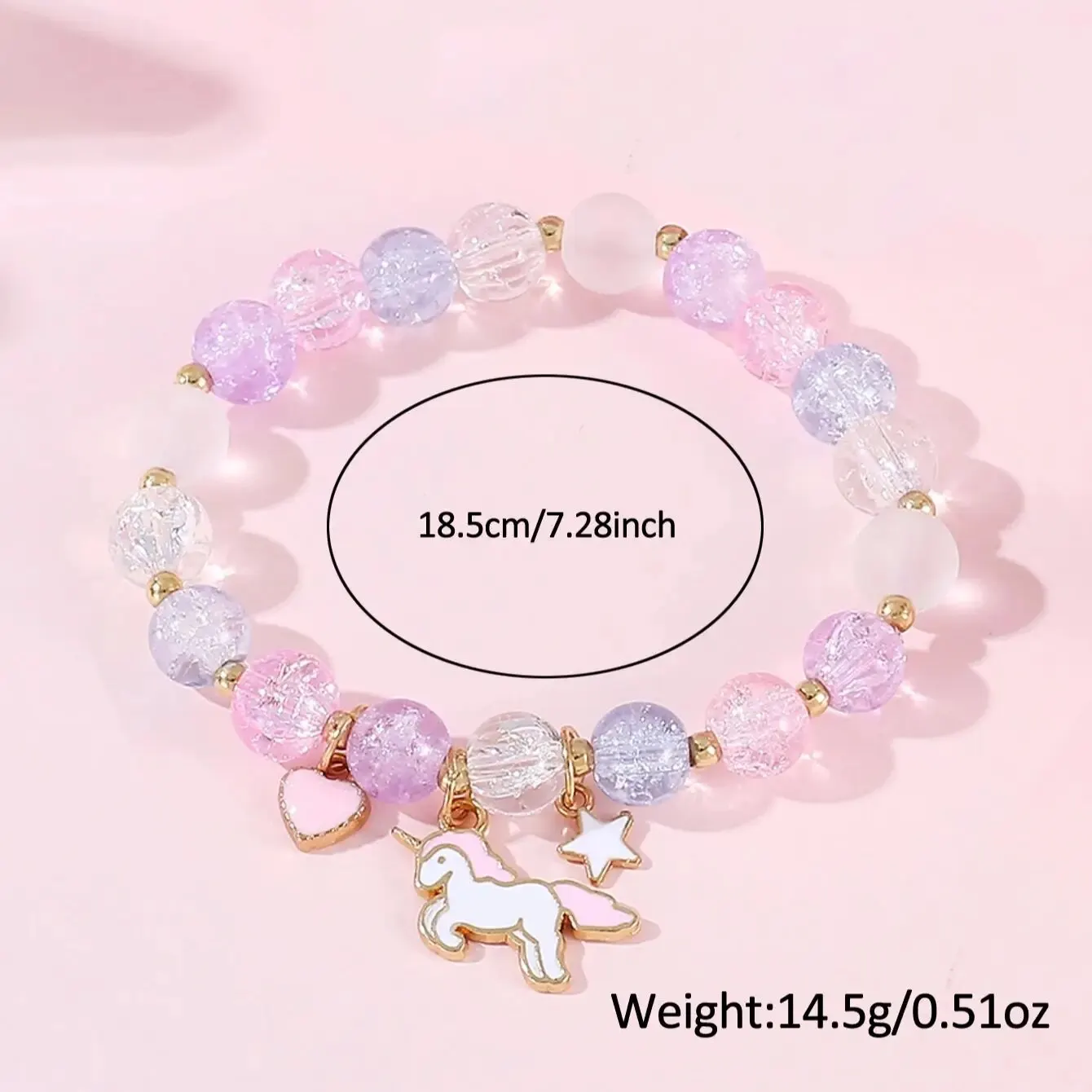 1pcs Unicorn Pink Silicone Electronic Watch +1pcs Unicorn Crystal Bracelet Set as a Gift for My DAUGHTER\'S GRADUATION Season