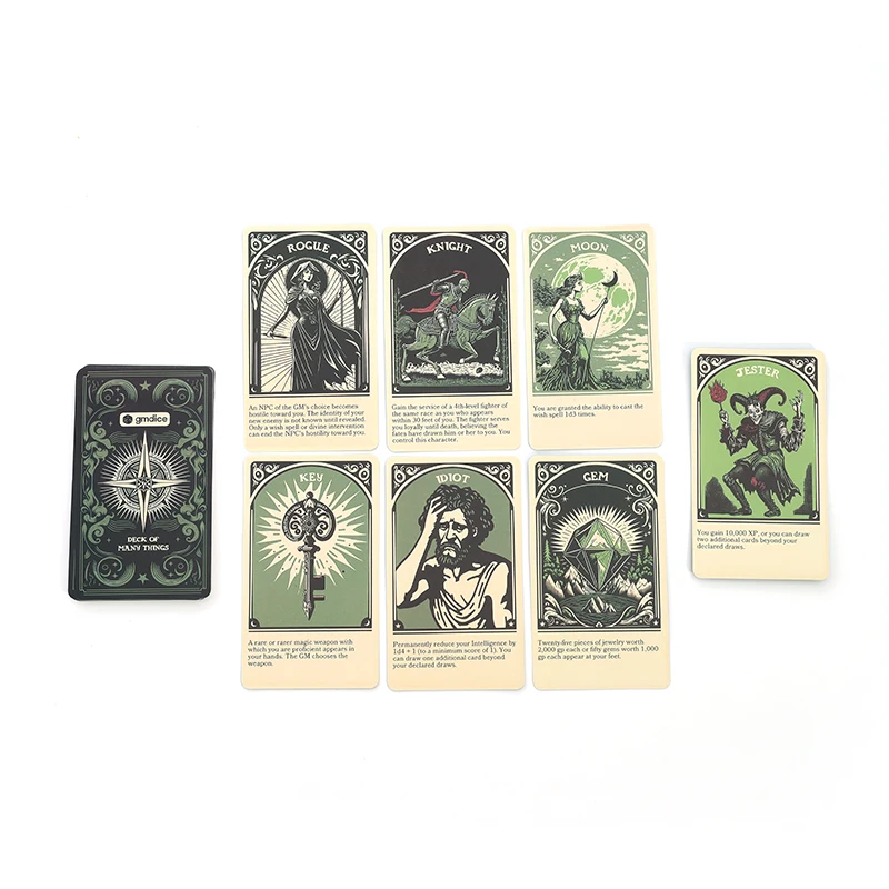 Deck of Many Things Cards Tarot Table Game With Online Guidebook The Physical Manifestation Deck Card Game