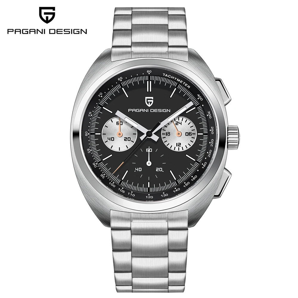 PAGANI DESIGN 2026 NEW Turtle Back Chronograph 1782 Fashion Quartz Wristwatch for Man Luminous Waterproof Watch Reloj Hombre image 3