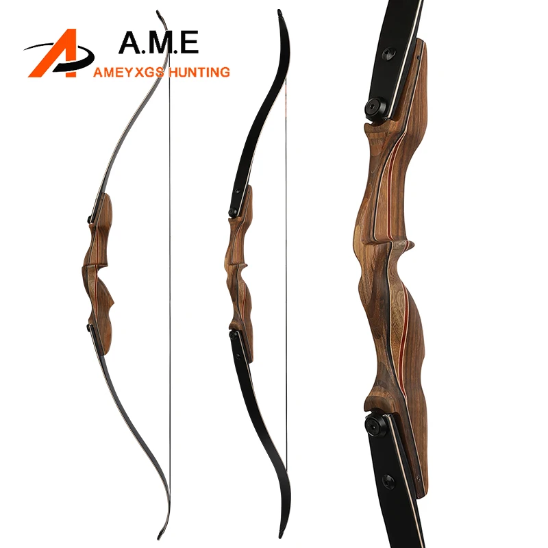 60inch Archery Bow 30-60lbs Recurve Bow KAIMEI 710 Takedown Laminated Split Bow for Right Hand Outdoor Shooting Hunting Target