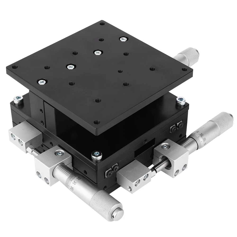 LD90-LM XYZ 3-محور التشذيب دليل المرحلة الخطية ضبط انزلاق الجدول 90x90 مللي متر التشذيب تحمل ضبط