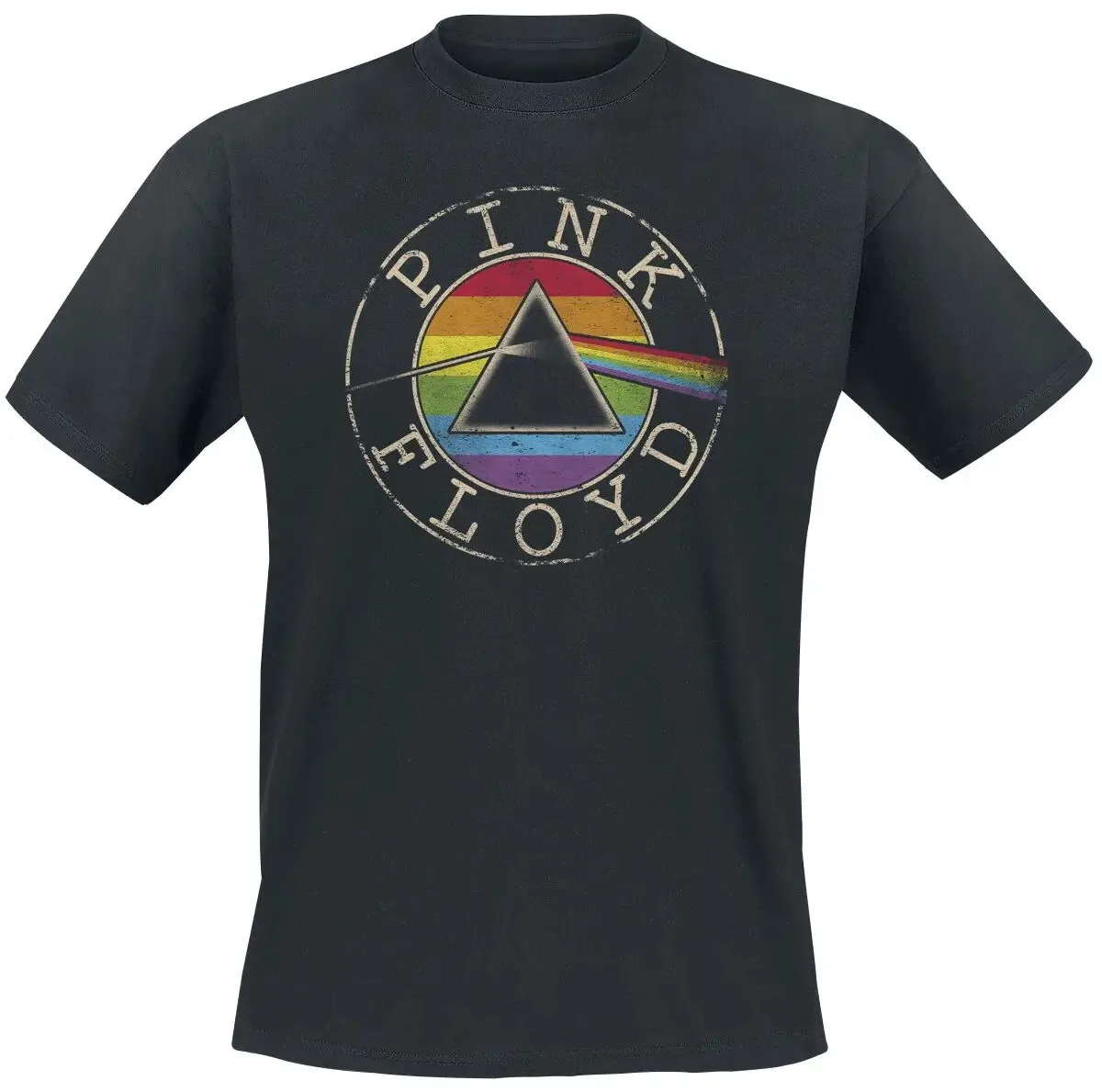 Pop Pink Floyd Graphic Cotton Band T-shirt Oversized Unisex Summer Cotton Streetwear Short Sleeve Fashion Tee Casual Vintage Tee