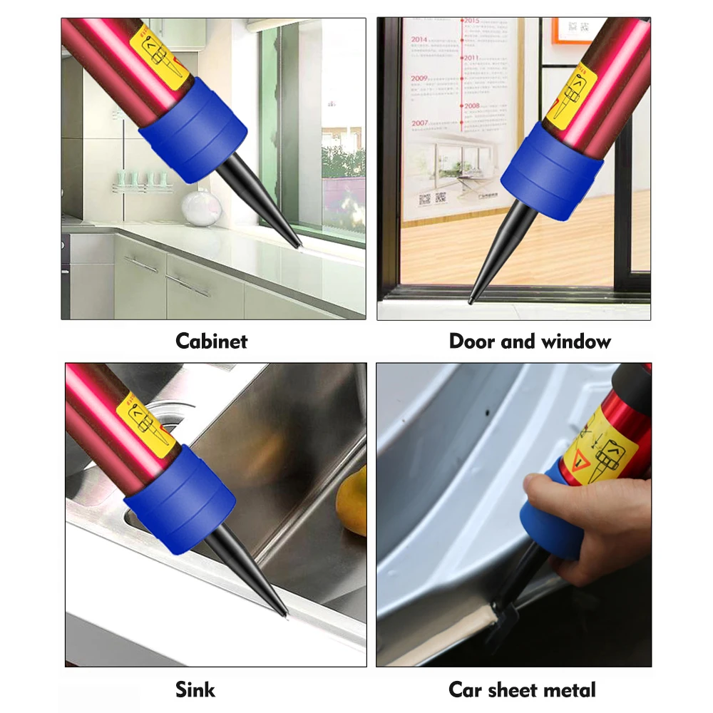 Adjustable Pneumatic Glass Glue Gun Air Rubber Gun Tool 310ml Hard Glue Sealant Applicator Caulking Gun Tool