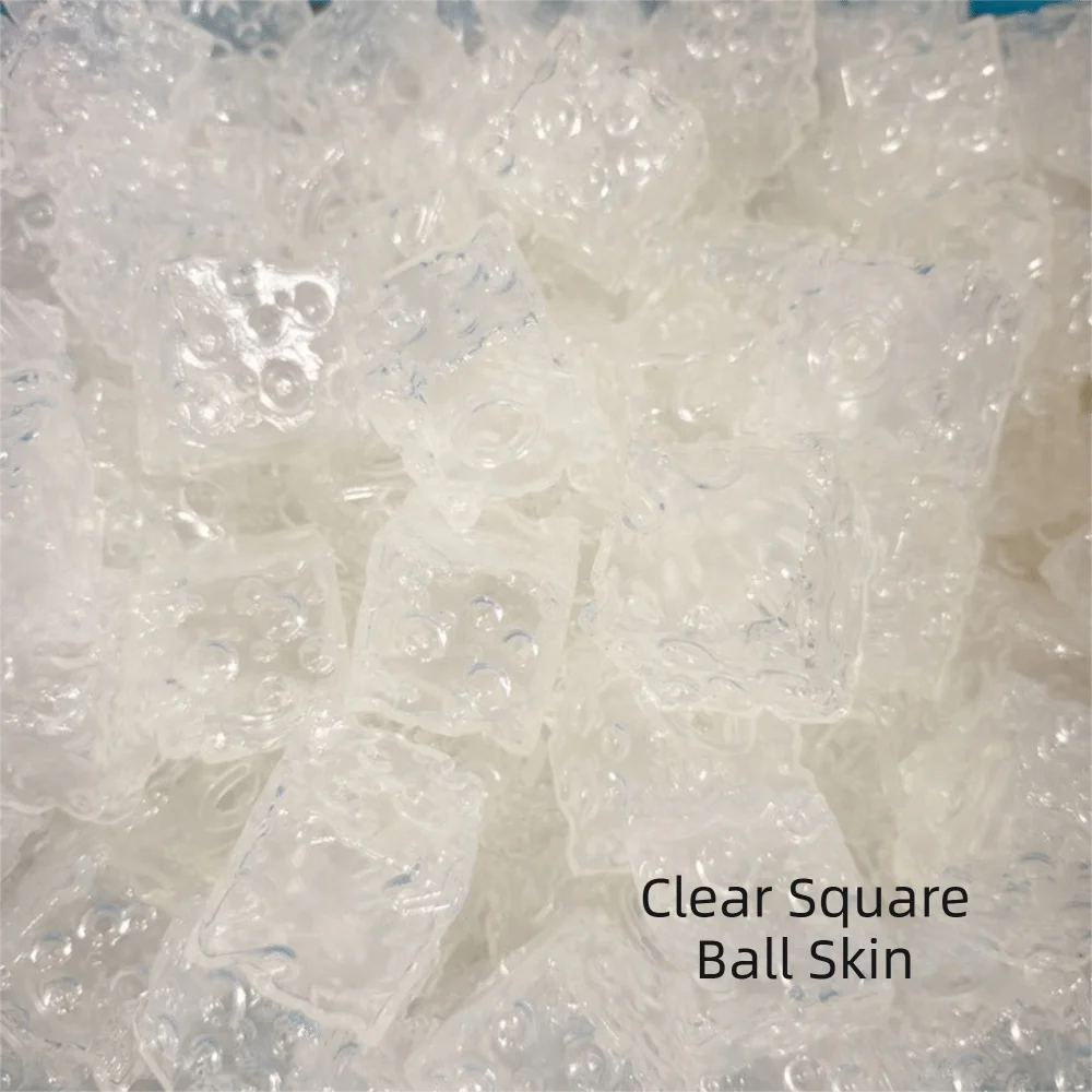 Triangle Square Cheese Ball Skin Squeeze Soft TPR DIY Empty Ball Skin Flexible Handmade DIY Pressure Ball Kit Children Gift