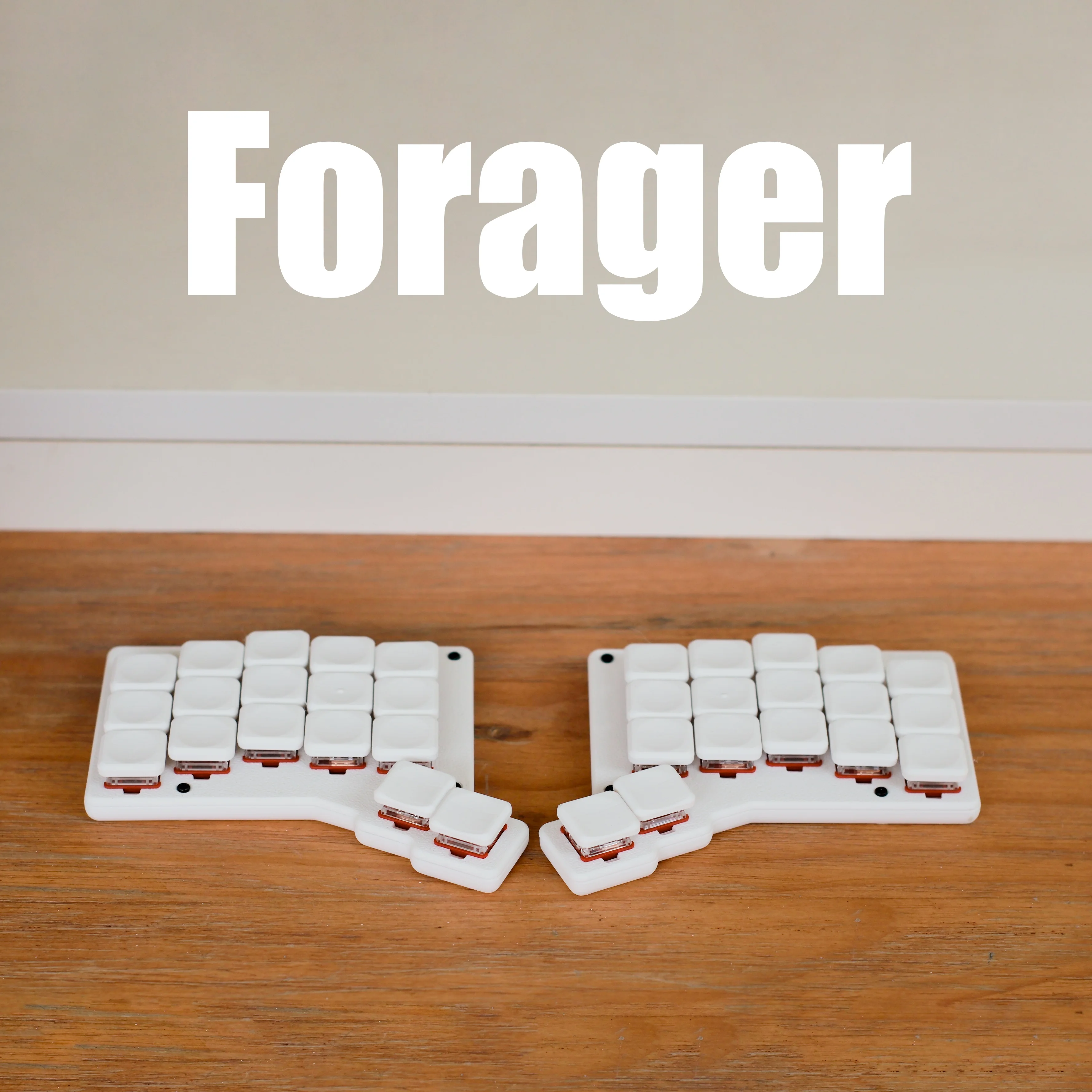 

Беспроводная разделенная клавиатура Forager — Choc V1 с возможностью горячей замены ZMK, двухрежимная Bluetooth/проводная, низкопрофильная, эргономичная механическая клавиатура
