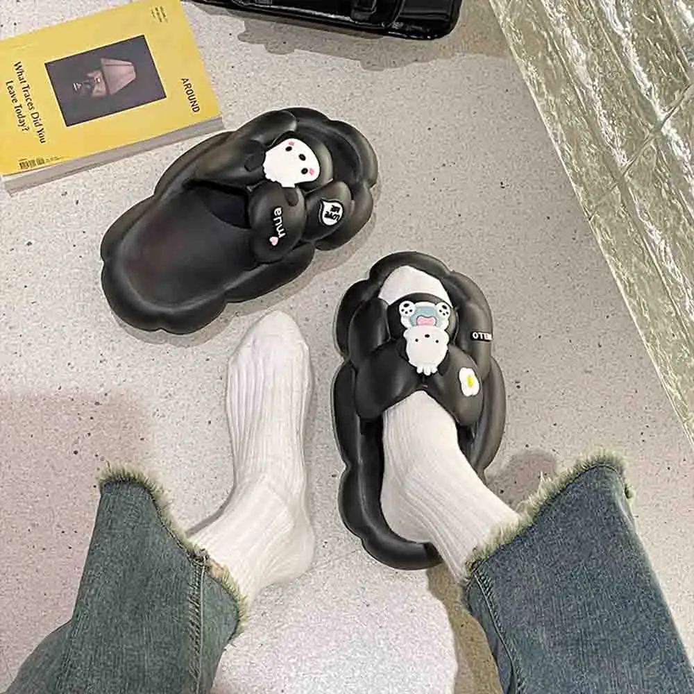 

Cartoon Pochacco Thick Bottom Slippers Sanrio Women's Slippers Kawaii Summer New Anime Cute Anti Slip Soft Girls' Home Sandals