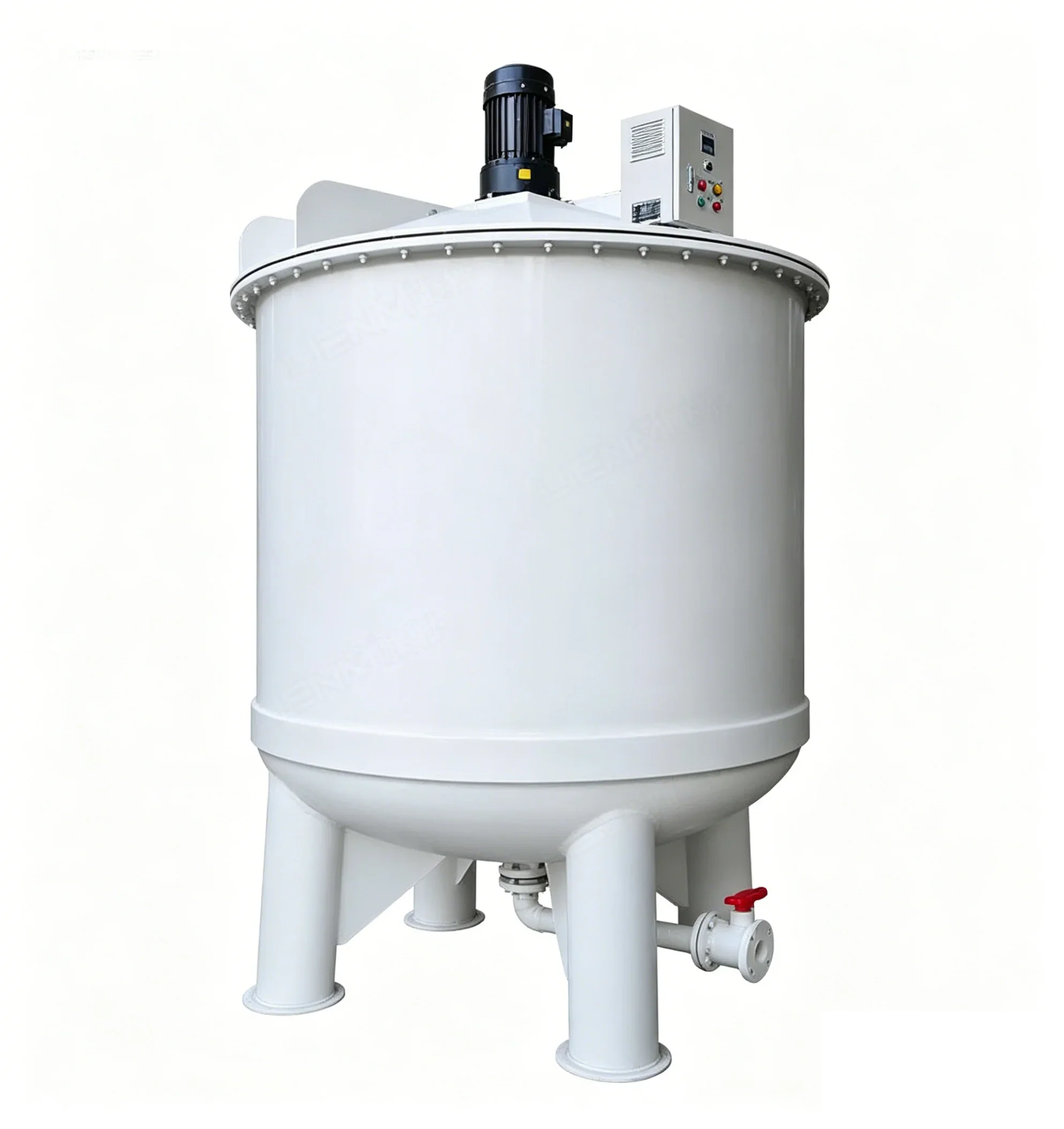 * Temperature 500L PP Chemical Corrosion Resistant Plastic Acid Alkali Salt Mixer Equipment Heating Mixing Tank with Agitator