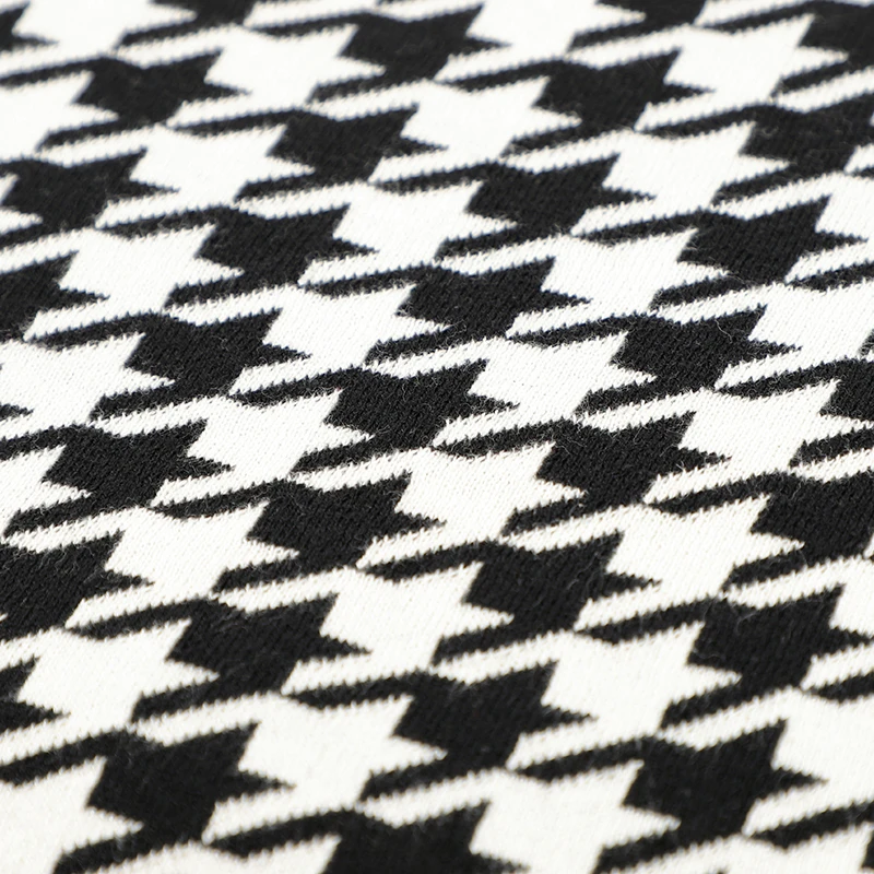 Katoenen Babydeken Gebreid Pasgeboren Meisje Jongen Beddengoed Geruite Wieg Quilts Mode Houndstooth 100*80Cm Kinderwagen Zacht Inbakeren