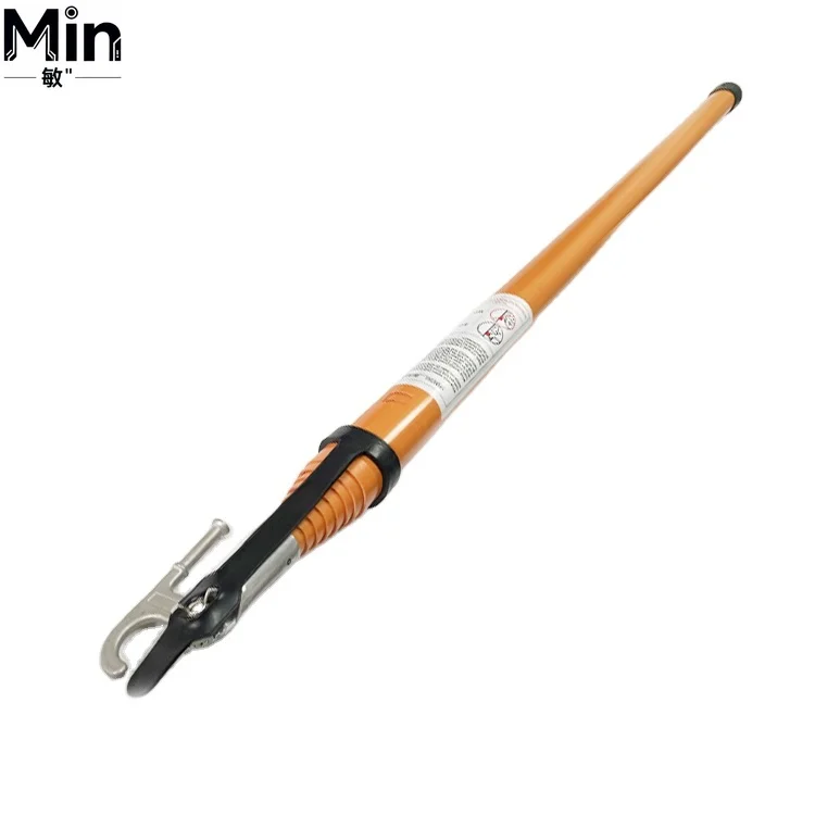 High Voltage Triangle Fiberglass Telescopic Insulated Hot Stick for Lineman Electrical Work