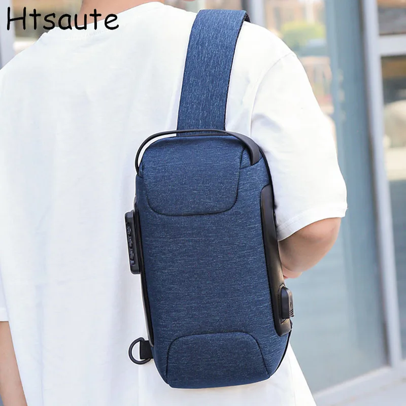 Men's Chest Packs Luxury Design Oxford Crossbody Bags Chest Bag Vintage Leisure Men's Handbag Shoulder Bags bolso hombre