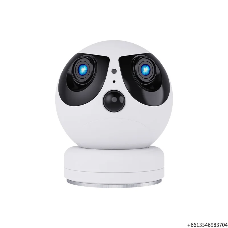 Toy-Style Cartoon Dual Lens 4MP CMOS Sensor Battery Wireless 4G GSM LTE Camera with PIR Alert for Outdoor Surveillance