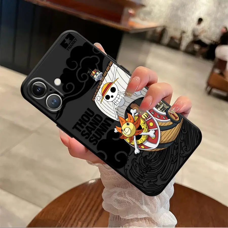 قطعة واحدة لوفي S القراصنة السفينة لينة عودة غطاء الهاتف الحال بالنسبة آيفون 17 16 برو ماكس X XS XR 13 Mini 15 Plus 7 8 11 12 14 SE 17Air