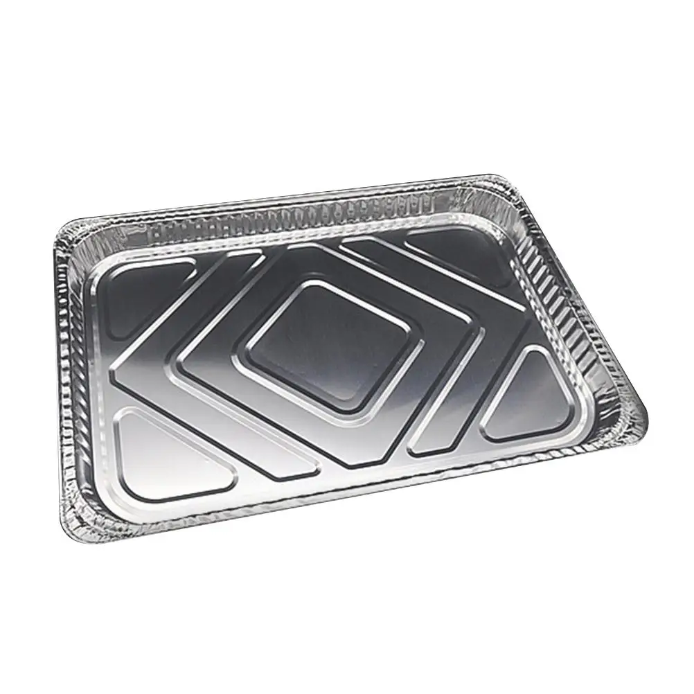 

10 Pcs Aluminum Foil Pans Disposable Baking Trays Square Tin Grill Cutlery BBQ Grease Eco Friendly Bulk Drip Pans Indirect