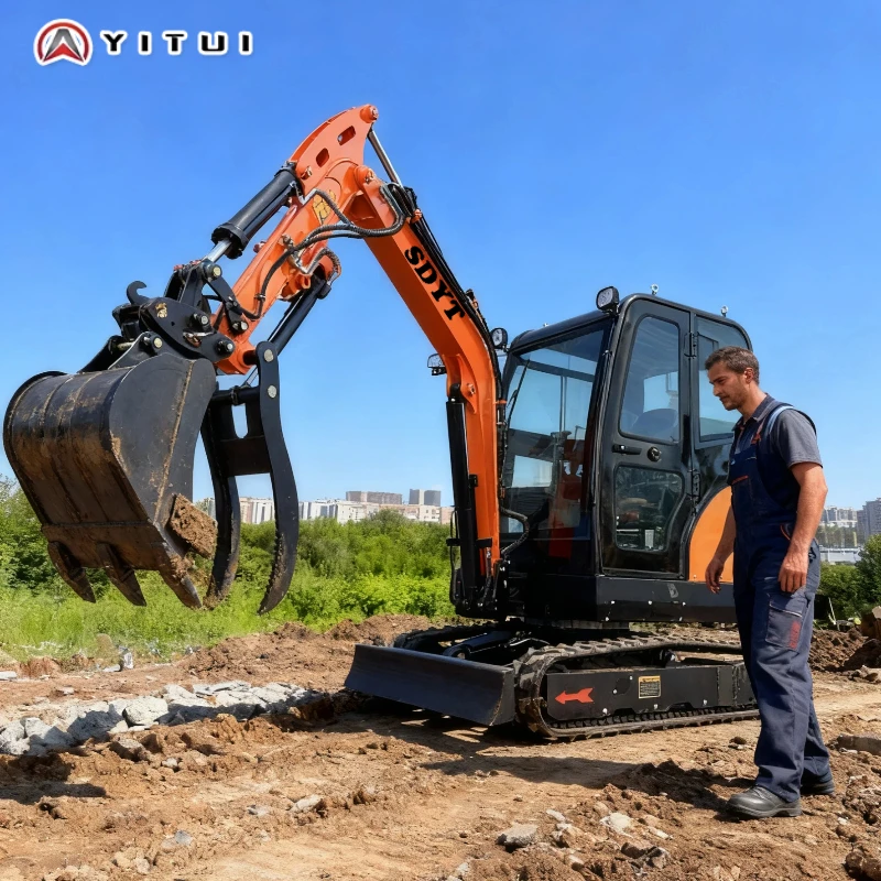 حار 2.5 طن حفارة مخصصة عالية الجودة المشتري صور حقيقية Ce Epa Euro 5 Kubota محرك التسليم السريع حفارة صغيرة