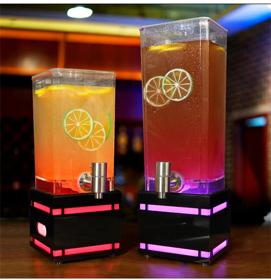 Imagem -03 - Rgb Changeable Led Ice Bucket Led Clear Acrílico Ice Bucket Holder Suco Vinho Cerveja Champanhe Festa Night Bar Decor