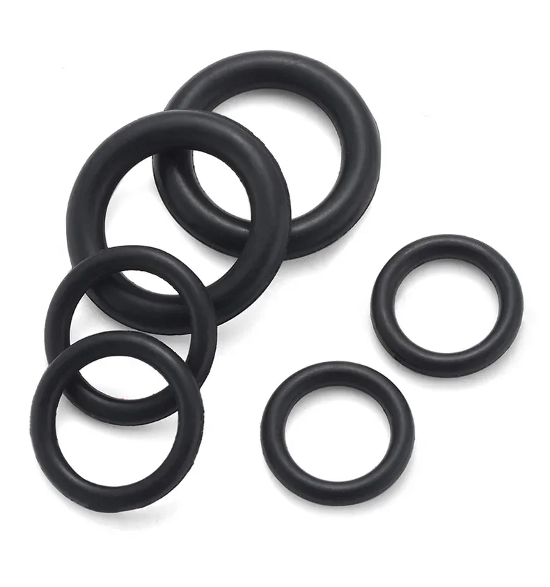 Black Nitrile Rubber Silicone Rubber O-ring Group Seal Ring Gasket CS 3.1mm OD10mm-350mm High Pressure Repair Oil Belt Seal Ring