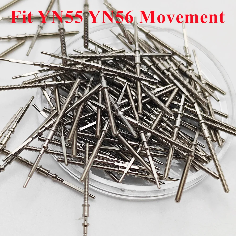 RICHUS YN55 YN56 Stainless Steel Watch Stem Fit YN55 YN56 Movement Watch Crown Stem Watch Accessories Parts